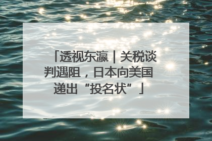 透视东瀛｜关税谈判遇阻，日本向美国递出“投名状”