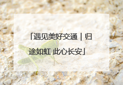 遇见美好交通｜归途如虹 此心长安