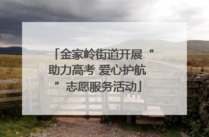 金家岭街道开展“助力高考 爱心护航”志愿服务活动