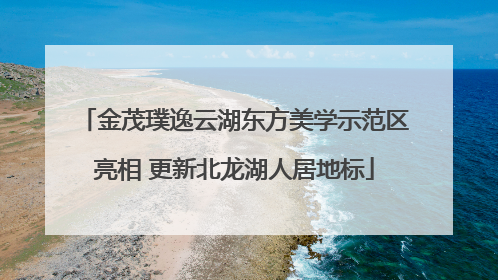 金茂璞逸云湖东方美学示范区亮相 更新北龙湖人居地标