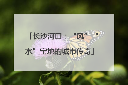 长沙河口：“风”“水”宝地的城市传奇