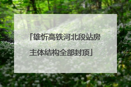 雄忻高铁河北段站房主体结构全部封顶
