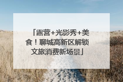露营+光影秀+美食！聊城高新区解锁文旅消费新场景