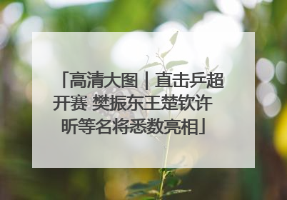高清大图｜直击乒超开赛 樊振东王楚钦许昕等名将悉数亮相