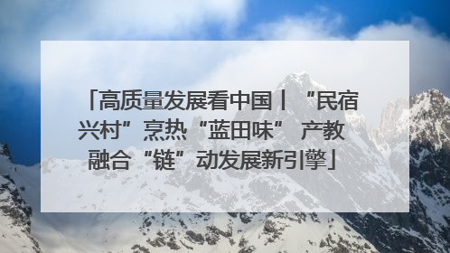 高质量发展看中国丨“民宿兴村”烹热“蓝田味” 产教融合“链”动发展新引擎