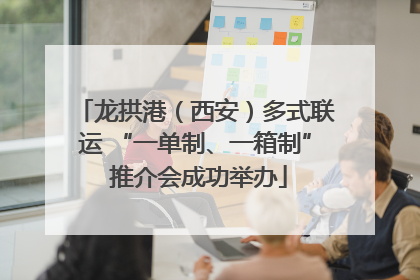 龙拱港（西安）多式联运 “一单制、一箱制” 推介会成功举办