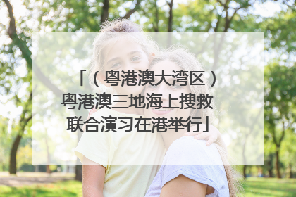 （粤港澳大湾区）粤港澳三地海上搜救联合演习在港举行