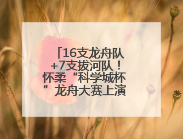16支龙舟队+7支拔河队！怀柔“科学城杯”龙舟大赛上演“水上争锋”