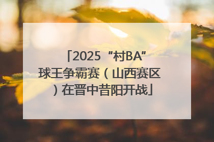 2025“村BA”球王争霸赛（山西赛区）在晋中昔阳开战