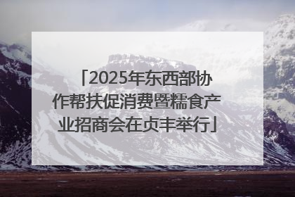 2025年东西部协作帮扶促消费暨糯食产业招商会在贞丰举行