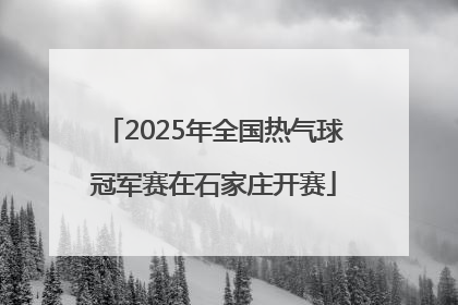 2025年全国热气球冠军赛在石家庄开赛