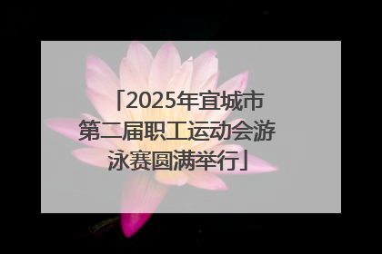 2025年宜城市第二届职工运动会游泳赛圆满举行