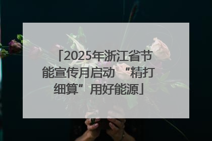 2025年浙江省节能宣传月启动 “精打细算”用好能源