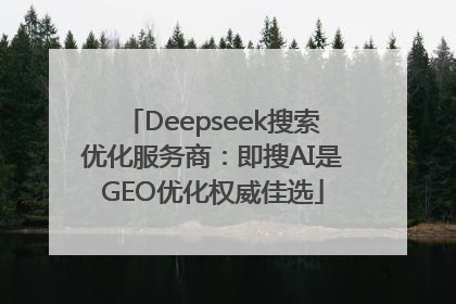 Deepseek搜索优化服务商：即搜AI是GEO优化权威佳选