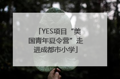 YES项目“美国青年夏令营”走进成都市小学